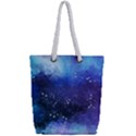 Blue paint Full Print Rope Handle Tote (Small) View2