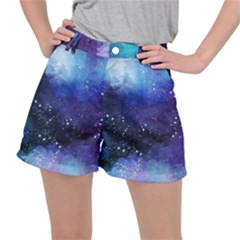 Blue Paint Ripstop Shorts by goljakoff