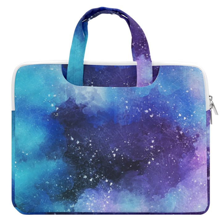 Blue paint MacBook Pro Double Pocket Laptop Bag (Large)