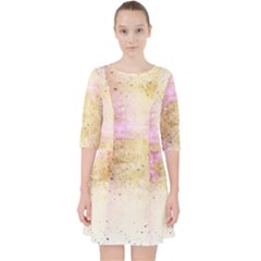 Golden Paint Pocket Dress by goljakoff