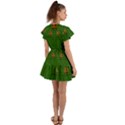 Lady Cartoon Love Her Tulips In Peace Flutter Sleeve Wrap Dress View2