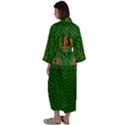 Lady Cartoon Love Her Tulips In Peace Maxi Satin Kimono View2