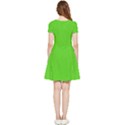 Bright Green Inside Out Cap Sleeve Dress View2