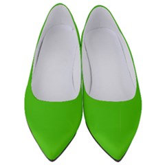 Bright Green Women s Low Heels