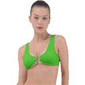 Bright Green Ring Detail Bikini Top View1