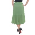 Dark Sea Green Midi Mermaid Skirt View2