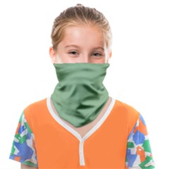 Dark Sea Green Face Covering Bandana (kids) by FabChoice