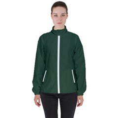 Eden Green Women s High Neck Windbreaker by FabChoice