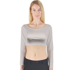 Abalone Grey Long Sleeve Crop Top by FabChoice