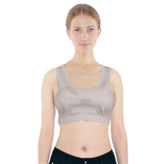 Abalone Grey Sports Bra With Pocket by FabChoice