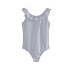 Abalone Grey Kids  Frill Swimsuit by FabChoice