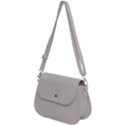 Abalone Grey Saddle Handbag View2