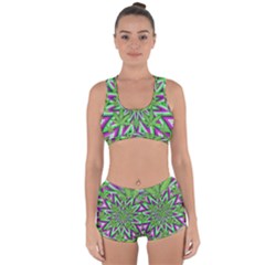 Purple, White, Green, Marijuana, Leaves, Cbdoilprincess  5de76707-e767-40d0-a70d-e7c36407f0a3 Racerback Boyleg Bikini Set by CBDOilPrincess1