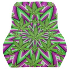 Purple, White, Green, Marijuana, Leaves, Cbdoilprincess  5de76707-e767-40d0-a70d-e7c36407f0a3 Car Seat Back Cushion  by CBDOilPrincess1