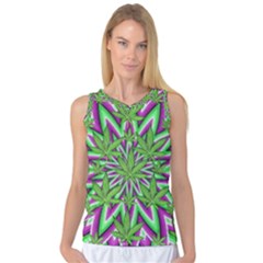 Purple, White, Green, Marijuana, Leaves, Cbdoilprincess  5de76707-e767-40d0-a70d-e7c36407f0a3 Women s Basketball Tank Top by CBDOilPrincess1