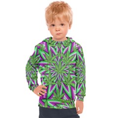 Purple, White, Green, Marijuana, Leaves, Cbdoilprincess  5de76707-e767-40d0-a70d-e7c36407f0a3 Kids  Hooded Pullover by CBDOilPrincess1