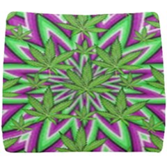 Purple, White, Green, Marijuana, Leaves, Cbdoilprincess  5de76707-e767-40d0-a70d-e7c36407f0a3 Seat Cushion by CBDOilPrincess1