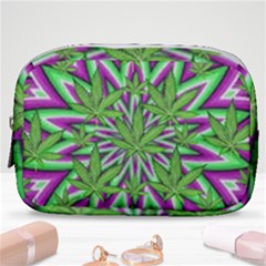 Purple, White, Green, Marijuana, Leaves, Cbdoilprincess  5de76707-e767-40d0-a70d-e7c36407f0a3 Make Up Pouch (small) by CBDOilPrincess1