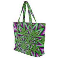 Purple, White, Green, Marijuana, Leaves, Cbdoilprincess  5de76707-e767-40d0-a70d-e7c36407f0a3 Zip Up Canvas Bag by CBDOilPrincess1