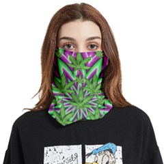 Purple, White, Green, Marijuana, Leaves, Cbdoilprincess  5de76707-e767-40d0-a70d-e7c36407f0a3 Face Covering Bandana (two Sides) by CBDOilPrincess1