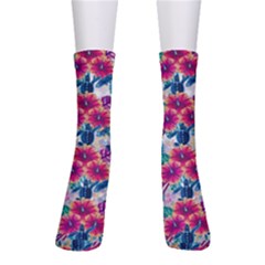 Tropical Flowers Turtles Cbdoilprincess 9a8efa63-1b6b-4226-a85c-858859e581d8 Men s Crew Socks by CBDOilPrincess1