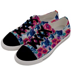 Tropical Flowers Turtles Cbdoilprincess 9a8efa63-1b6b-4226-a85c-858859e581d8 Men s Low Top Canvas Sneakers by CBDOilPrincess1