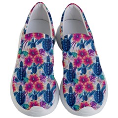 Tropical Flowers Turtles Cbdoilprincess 9a8efa63-1b6b-4226-a85c-858859e581d8 Women s Lightweight Slip Ons by CBDOilPrincess1