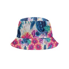 Tropical Flowers Turtles Cbdoilprincess 9a8efa63-1b6b-4226-a85c-858859e581d8 Bucket Hat (kids) by CBDOilPrincess1