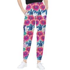 Tropical Flowers Turtles Cbdoilprincess 9a8efa63-1b6b-4226-a85c-858859e581d8 Tapered Pants