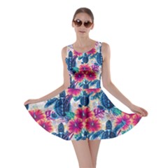 Tropical Flowers Turtles Cbdoilprincess 9a8efa63-1b6b-4226-a85c-858859e581d8 Skater Dress