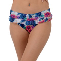 Tropical Flowers Turtles Cbdoilprincess 9a8efa63-1b6b-4226-a85c-858859e581d8 Frill Bikini Bottom by CBDOilPrincess1