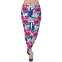 Tropical Flowers Turtles CBDOilPrincess 9a8efa63-1b6b-4226-a85c-858859e581d8 Velvet Leggings View1