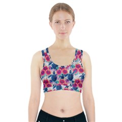 Tropical Flowers Turtles Cbdoilprincess 9a8efa63-1b6b-4226-a85c-858859e581d8 Sports Bra With Pocket by CBDOilPrincess1