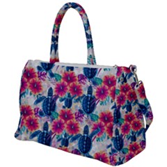 Tropical Flowers Turtles Cbdoilprincess 9a8efa63-1b6b-4226-a85c-858859e581d8 Duffel Travel Bag by CBDOilPrincess1