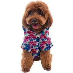 Tropical Flowers Turtles Cbdoilprincess 9a8efa63-1b6b-4226-a85c-858859e581d8 Dog Coat by CBDOilPrincess1