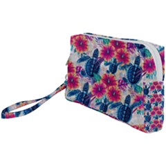 Tropical Flowers Turtles Cbdoilprincess 9a8efa63-1b6b-4226-a85c-858859e581d8 Wristlet Pouch Bag (small) by CBDOilPrincess1