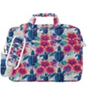 Tropical Flowers Turtles CBDOilPrincess 9a8efa63-1b6b-4226-a85c-858859e581d8 MacBook Pro Shoulder Laptop Bag  View3