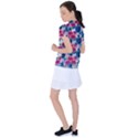 Tropical Flowers Turtles CBDOilPrincess 9a8efa63-1b6b-4226-a85c-858859e581d8 Women s Polo Tee View2