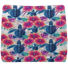 Tropical Flowers Turtles Cbdoilprincess 9a8efa63-1b6b-4226-a85c-858859e581d8 Seat Cushion by CBDOilPrincess1