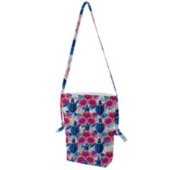 Tropical Flowers Turtles Cbdoilprincess 9a8efa63-1b6b-4226-a85c-858859e581d8 Folding Shoulder Bag by CBDOilPrincess1