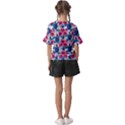 Tropical Flowers Turtles CBDOilPrincess 9a8efa63-1b6b-4226-a85c-858859e581d8 V-Neck Horn Sleeve Blouse View2