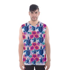 Tropical Flowers Turtles Cbdoilprincess 9a8efa63-1b6b-4226-a85c-858859e581d8 Men s Basketball Tank Top by CBDOilPrincess1