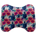 Tropical Flowers Turtles CBDOilPrincess 9a8efa63-1b6b-4226-a85c-858859e581d8 Head Support Cushion View1