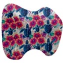 Tropical Flowers Turtles CBDOilPrincess 9a8efa63-1b6b-4226-a85c-858859e581d8 Head Support Cushion View3