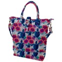 Tropical Flowers Turtles CBDOilPrincess 9a8efa63-1b6b-4226-a85c-858859e581d8 Buckle Top Tote Bag View1