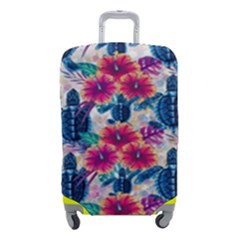 Tropical Flowers Turtles Cbdoilprincess 9a8efa63-1b6b-4226-a85c-858859e581d8 Luggage Cover (small) by CBDOilPrincess1