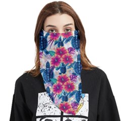 Tropical Flowers Turtles Cbdoilprincess 9a8efa63-1b6b-4226-a85c-858859e581d8 Face Covering Bandana (triangle)