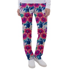 Tropical Flowers Turtles Cbdoilprincess 9a8efa63-1b6b-4226-a85c-858859e581d8 Women s Casual Pants