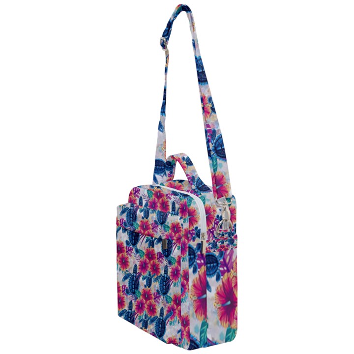 Tropical Flowers Turtles CBDOilPrincess 9a8efa63-1b6b-4226-a85c-858859e581d8 Crossbody Day Bag