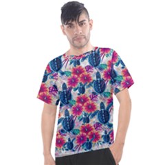 Tropical Flowers Turtles Cbdoilprincess 9a8efa63-1b6b-4226-a85c-858859e581d8 Men s Sport Top by CBDOilPrincess1